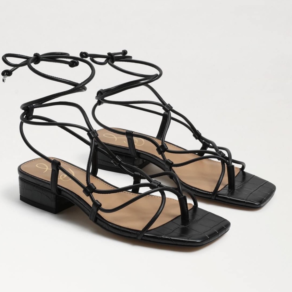 BLACK SAM EDELMAN SANDAL